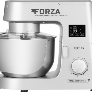 RESIGILAT - Robot de bucatarie ECG FORZA 5500 Giorno Argento, 1500 W, 6,5 litri, LCD, sistem de amestecare planetar - Img 3