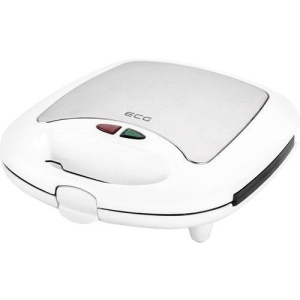 RESIGILAT - Sandwich-maker ECG S 399 3in1, alb, 700W, 3 tipuri de placi detasabile - Img 1