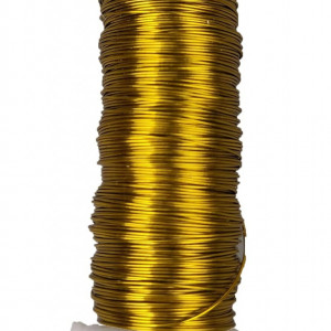 Rola de sarma pentru mestesuguri WOWGADGET, metal, auriu, 10 m x 35 mm - Img 1