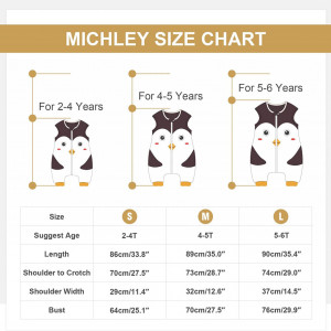 Sac de dormit pentru copii MICHLEY, model pinguin, poliester, multicolor, 4-5 ani - Img 2