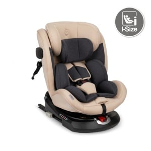 Scaun Auto I-Size 40-150 cm, Rear Facing, Momi Emi - Beige - Img 2