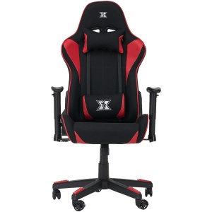 Scaun Gaming Serioux TORIN, textil, pernite detasabile, sustine pana la 120 kg, Rosu
