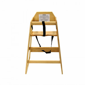 Scaun înalt pentru copii Oypla din lemn natural - Img 2