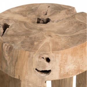 Scaun Java din lemn de tec, 40 x 30 cm - Img 4