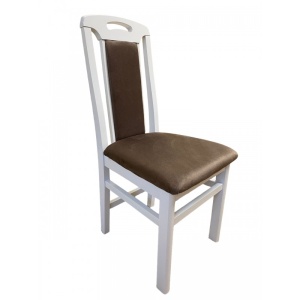 Scaun living SB Tim alb/maro, 40x43x96 cm - Img 1
