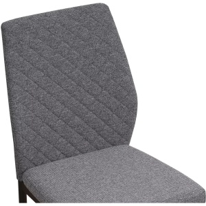 Scaun Mia din microfibră gri - Img 1