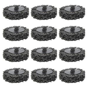 Set 12 discuri pentru slefuit Xscoci, otel inoxidabil/nailon, negru, 5 x 1 cm