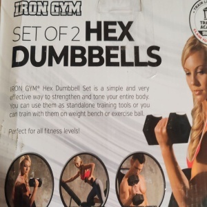 Set 2 gantere Iron Gym, 2x4 Kg, premium, Vinil, Negru, Resigilat, Grad A - Img 3