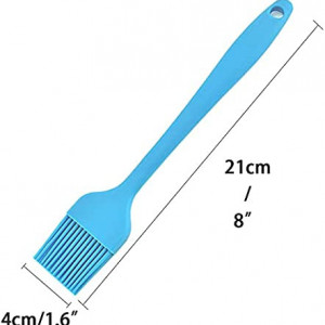 Set 2 perii din silicon alimentar fara BPA ZHjuju pentru patiserie, plastic, negru/bleu, 21x4 cm - Img 4