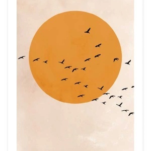 Set 3 postere decorative Re-Bloom, hartie, multicolor, 50 x 70 cm - Img 4