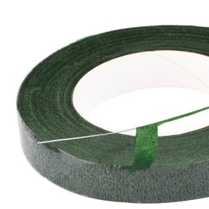 Set 3 role de banda floristica Eboot, textil, verde inchis, 1,2 cm x 27 m