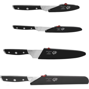 Set 4 cutite de bucatarie, din otel inoxidabil german X50 Ultra +, negru, Resigilat, Grad B - Img 2