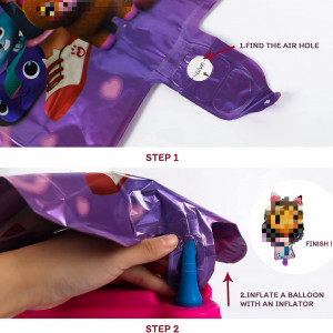 Set aniversar  pentru copii Yisscen, folie, multicolor, 7 piese