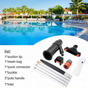 Set aspirator pentru piscina cu accesorii Sunshine Smile, plastic/textil/metal, multicolor, 10 piese