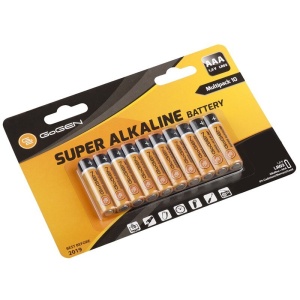 Set baterii Alcaline GoGEN SUPER LR03, 1.5 V, AAA, 800 mAh, 10 bucati - Img 3