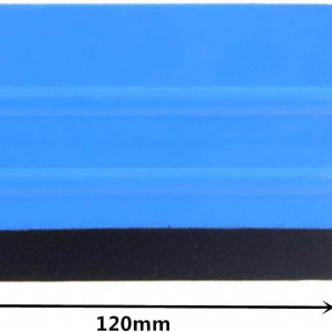 Set de 10 raclete pentru vehicule Ewrap, microfibra/vinil, albastru/negru, 12 x 8 cm