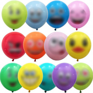 Set de 100 de baloane distractive Syijupo, latex, multicolor, 30 cm 