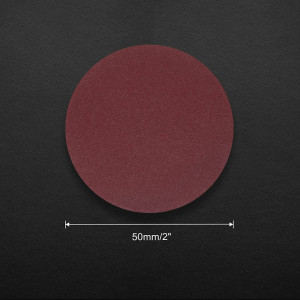 Set de 100 de discuri abrazive Leontool, oxid de aluminiu, rosu, 400, 5,5 cm - Img 4