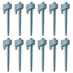 Set de 12 aspensoare automate pentru ghivece Gobesty, plastic, gri, 20 x 6 cm