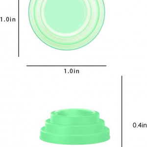 Set de 16 amortizoare autocolante de soc auto Kiuiom, silicon, verde, 2,5  x 1 cm 
