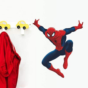 Set de 2 autocolante Spider-Man Kibi, vinil, multicolor, 40 X 47 cm
