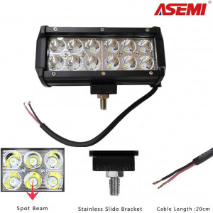 Set de 2 bare LED pentru masina ASEMI, otel inoxidabil/sticla, negru, 16,2 x 8 x 6 cm - Img 7