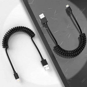Set de 2 cabluri pentru iPhone MTAKYI, negru, 120 cm 