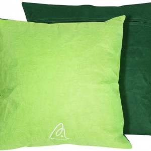 Set de 2 fete de perna Amouhom, hartie Kraft, verde inchis/verde deschis, 50 x 50 cm