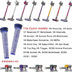 Set de 2 filtre de inlocuire pentru aspiratoare  Dyson Amsamotion, plastic, albastru
