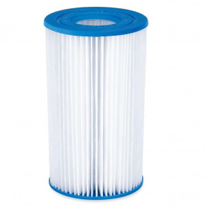 Set de 2 filtre pentru piscina Summer Waves, plastic/hartie, alb/albastru, 10,4 cm