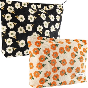 Set de 2 genti pentru cosmetice Hdhgxujrd, textil. multicolor, 24 x 6 x 21 cm