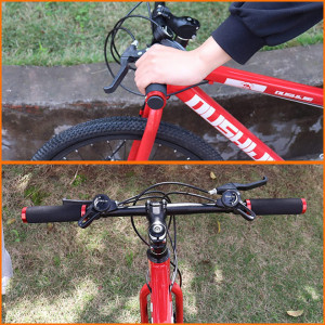 Set de 2 manere ergonomice pentru biciclete/ scutere PenuSpt, rosu/negru, spuma, 22,3 mm - Img 2