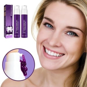 Set de 2 paste de dinti Lamvpiny, efect albire, violet, 2 x 50 ml