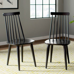 Set de 2 scaune Arikara, negre, 91,44 x 49 x 52 cm - Img 6
