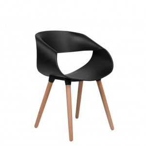 Set de 2 scaune Charlotte, negru, 55 x78cm - Img 2