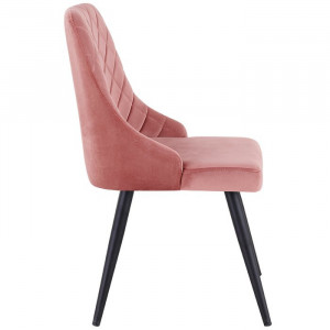Set de 2 scaune Clocher, roz/negre, 88 x 50,5 x 51 cm - Img 4