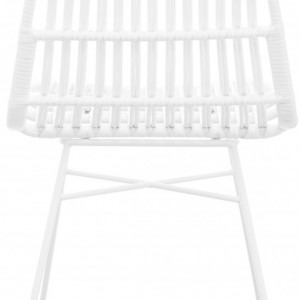 Set de 2 scaune Costa, alb, 47 x 83 x 61 cm - Img 4