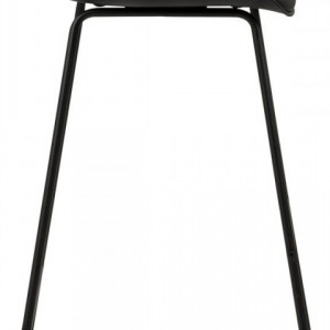 Set de 2 scaune de bar Tina din piele ecologică, negru - Img 5