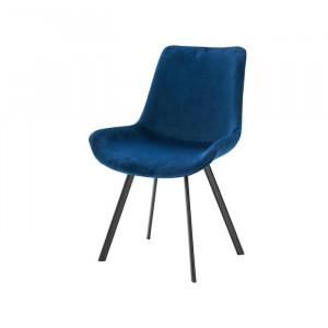 Set de 2 scaune Lilian, albastre, 84 x 54 x 61 cm - Img 5