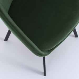 Set de 2 scaune Monza, catifea verde - Img 4