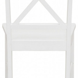 Set de 2 scaune Sonoma, MDF/lemn masiv de pin, alb, 44.5 x 47.5 x 89 cm - Img 6