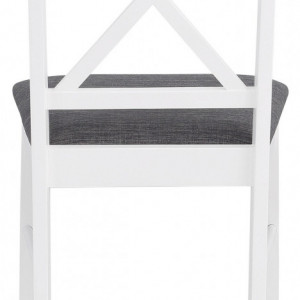 Set de 2 scaune Sonoma, MDF/lemn masiv de pin, alb, 44.5 x 47.5 x 89cm - Img 6