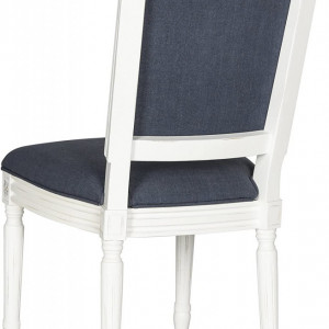 Set de 2 scaune tapitate Bolander, crem/albastru inchis, 48 x 48 x 97,3 cm - Img 5