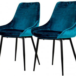 Set de 2 scaune Tenzo albastru, 85 x 47 cm