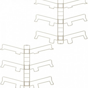 Set de 2 suporturi pentru incaltaminte mDesign, metal, 44,5 x 47,5 cm - Img 1