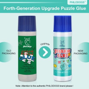 Set de 2 tuburi de lipici pentru puzzle Filoci, PVA, lichid, 240 ml