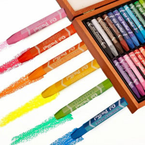 Set de 24 culori cerate KINSPORY, multicolor, 18 x 18 x 4 cm - Img 6