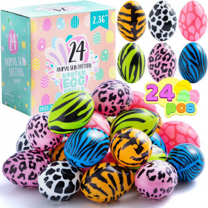 Set de 24 oua pentru Paste Joyin, plastic, multicolor, 6 x 4 cm - Img 7