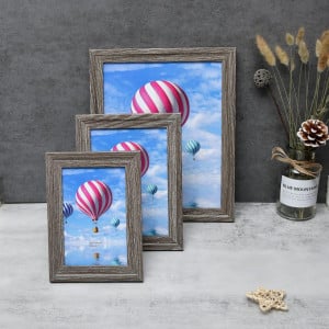 Set de 3 rame foto Metrekey, lemn, natur, 20 x 25 cm - Img 3