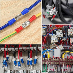Set  de 330 conectori electrici, 2.8 mm/4.8 mm/6.3 mm, multicolor, alama/PVC